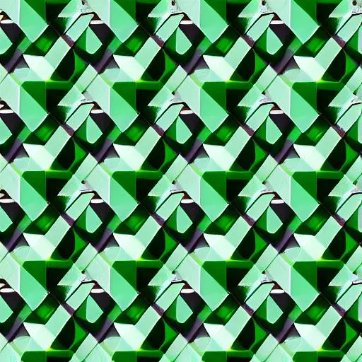 Prompt: grid pattern green triangle
