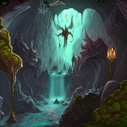 dark Fantasy Cavern | OpenArt