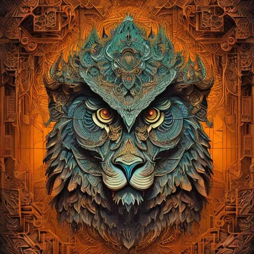 Prompt: lion godly wise owl fractal mandala, intricate 3d vector geometric, cutout shape pendant, svg vector style, product studio shoot, art ,

mayan bear warrior exploring the underworld in las pozas, Yucatan, 1 9 7 0's sci - fi, lofi technology, deep aesthetic colors, 8 k, highly ornate intricate details, extreme detail, cut out collage, 