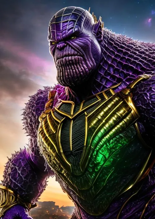 Prompt: High-resolution hyperrealistic photo of {{annihilus ahmyor}} merged with [[thanos]], insectoid, photorealistic, highly detailed, uhd, hdr, 64k