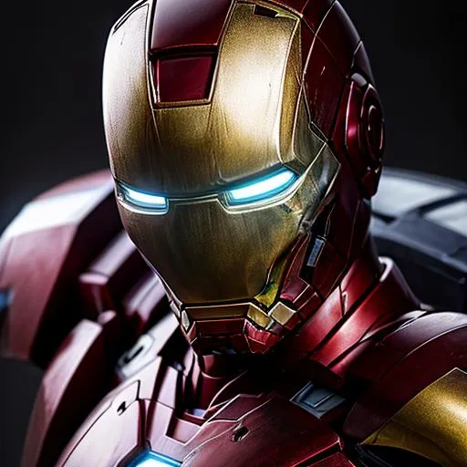 Prompt: iron man, oil painting, UHD, 8k, Very detailed, very beaitiful girl, cinematic, realistic, photoreal, trending on artstation, sharp focus, studio photo, intricate details