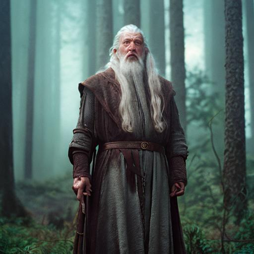 Gandalf as if he was in a 1980s dark fantasy movie w... | OpenArt