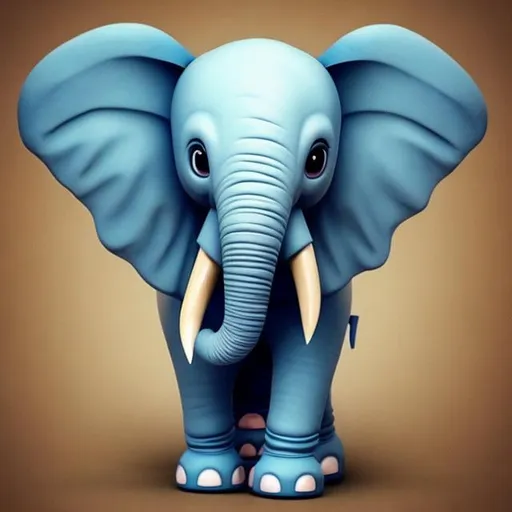 Prompt: Cute elephant with wings 