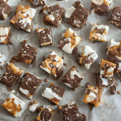 Prompt:  English Toffee Marshmallows
