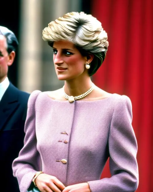 Princess Diana's self-portrait embodies her sophisti... | OpenArt