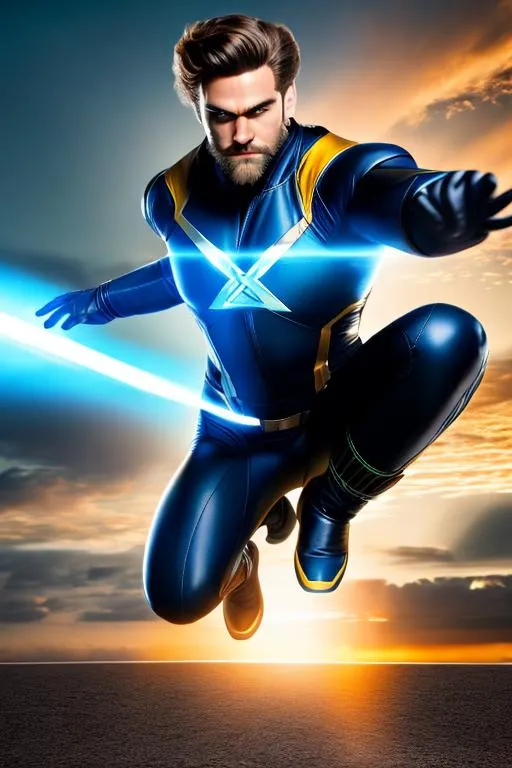 Prompt: High-resolution hyperrealistic photo of x-man havok alex-summers merged with x-man cannonball sam-guthrie, photorealistic, highly detailed, uhd, hdr, 64k