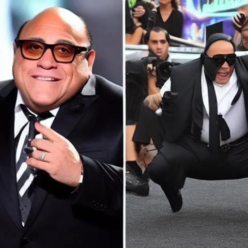 Prompt: danny "The Rock" devito Its so freaky