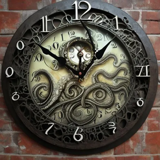 Prompt: lovecraftian clock