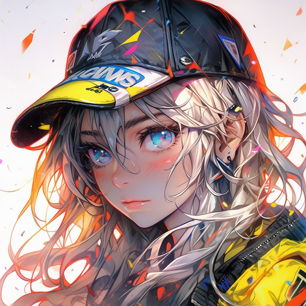 Anime girl hot sale baseball cap