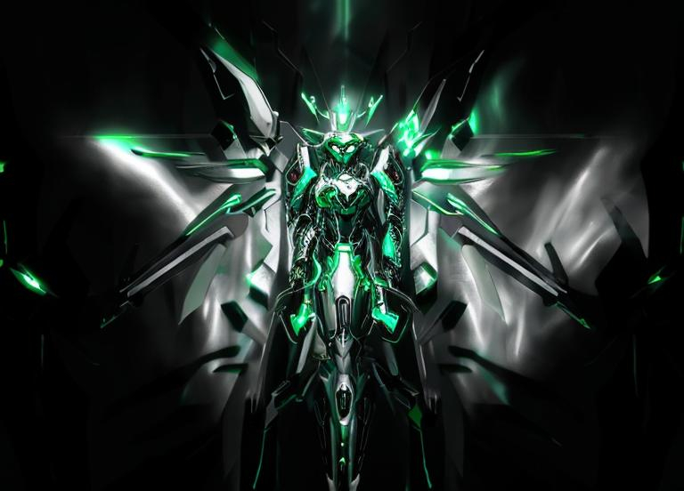 green and silver scifi armor, ULTRAKILL Xenoblade 2...