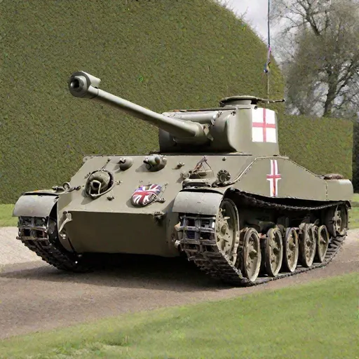 Prompt: British tank ww2 
