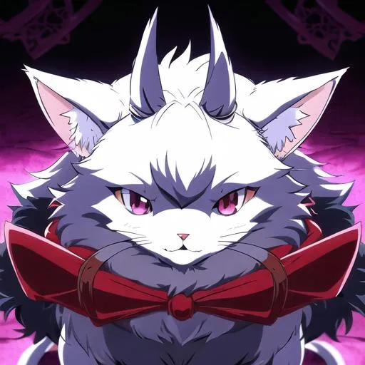 Prompt: anime portrait of a {character}, anime eyes, beautiful intricate fluffy, symmetrical, in unique anime style, concept art, digital painting, looking into camera,  horned bat cat  adorable furry sketch full body