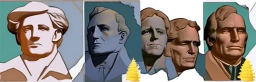 Prompt: Convert the image into Mount Rushmore 