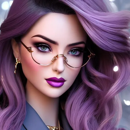 Prompt: {{{highest quality concept art masterpiece}}} ,
digital drawing, photo realistic, Detailed Violet Eyes, roma, Ivanka Trump, Metal Bikini,short blonde hair, busty girl, wears glasses, wears white unbutton button up shirt, bra showing, wears dark pencil skirt, deep red blush,
mists, night, dark, moon,rough sea.
