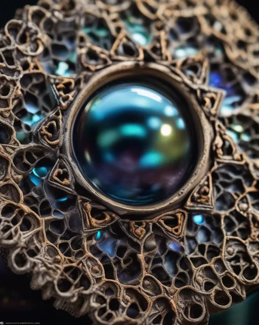 Prompt: Through the eyes of a macro lens, intricate details of a still life setup shine, revealing textures and colors that are otherwise unseen.