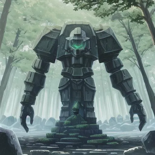 Prompt: Giant Stone Golem