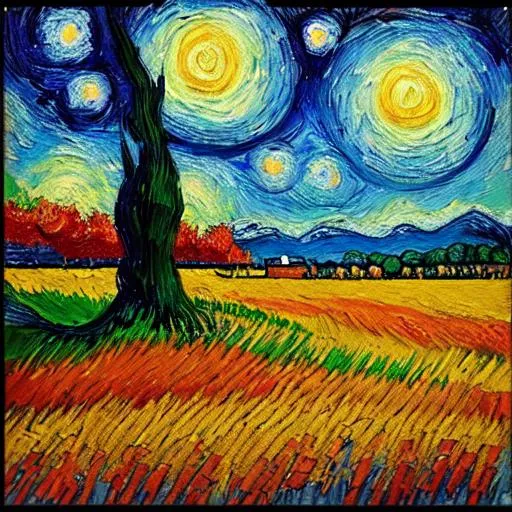Prompt: painting in the style of van Gogh