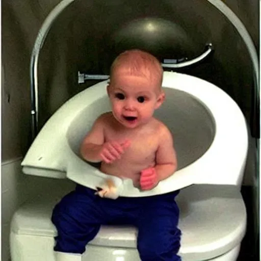 head in toilet OpenArt