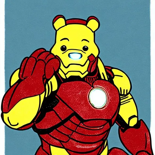 Prompt: Ironman but pooh