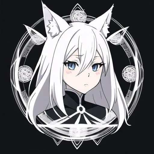 Prompt: anime portrait of a {character}, anime eyes, beautiful intricate white hair, symmetrical, in unique anime style, concept art, digital painting, looking into camera, square image white fox chibi adorable furry sketch full body