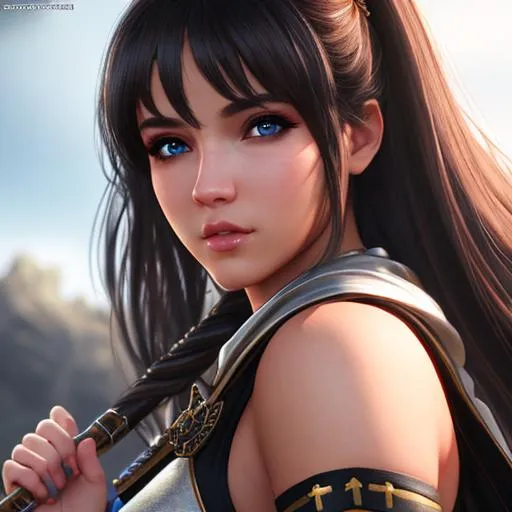 Prompt: extremely realistic, hyperdetailed, fighter girl, RPG, D&D, highly detailed face, highly detailed eyes, full body, whole body visible, full character visible, soft lighting, high definition, ultra realistic, unreal engine 5, 8K, digital art