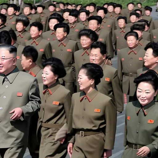 Prompt: north korea people