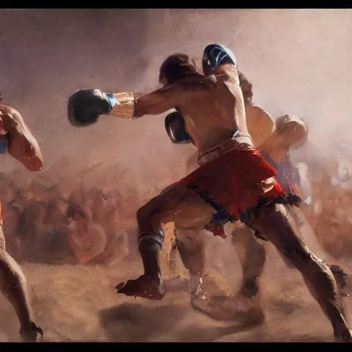 Prompt: ancient, jesus christ boxing with vladimir putin, fist fight, detailed faces, in battle by anders zorn, wonderful masterpiece by greg rutkowski, beautiful cinematic light, by greg manchess, jessica rossier