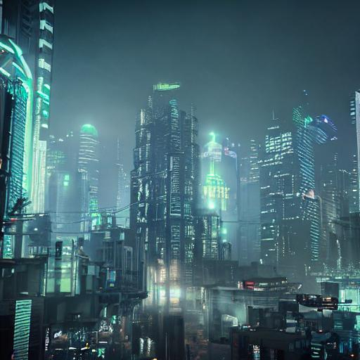 capital cyberpunk city in a toxic gas planet, fog, c... | OpenArt