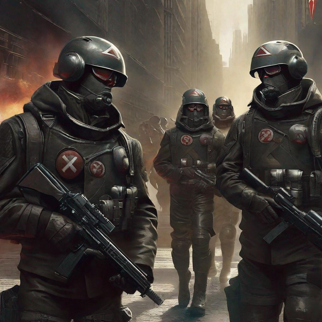 futuristic Nazi super soldiers dystopian art