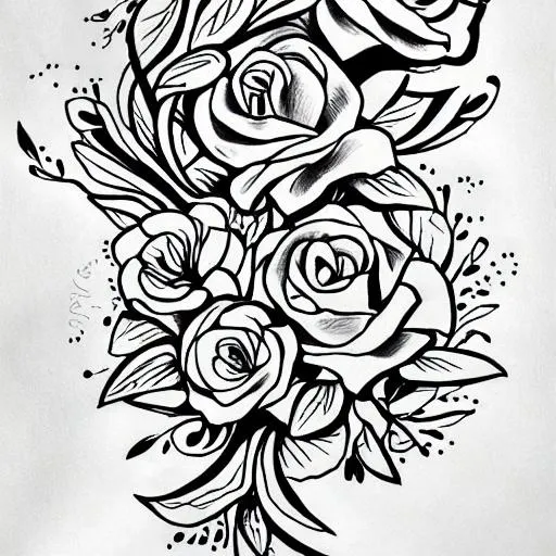 peony line drawing tattoo, linework peony tattoo design, scientific peony  botanical illustration, Peony flower sketch art - MasterBundles