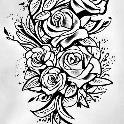 Tattoo design for a shoulder Royalty Free Vector Image