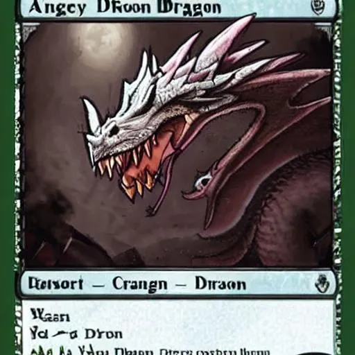 Prompt: angry dragon
