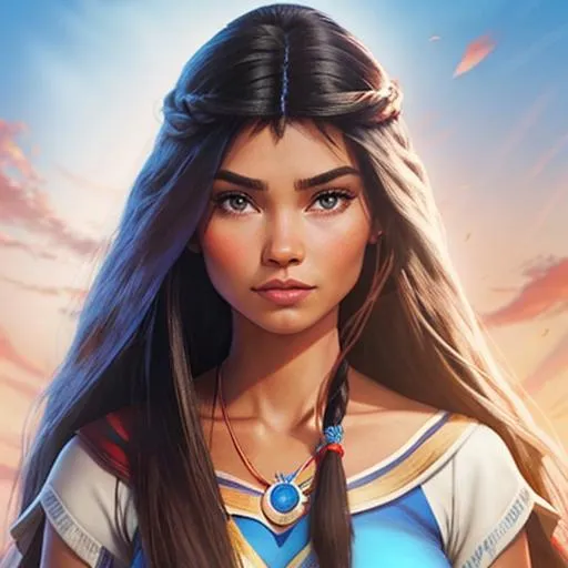 Prompt: Disney's Pocahontas