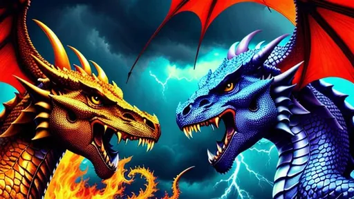 Prompt: Dragons in a group hug, intricately detailed, hyperrealistic, Hyper Detailed, Photorealistic, cool colors, deep color, thunderstorm, Fire, radiant, 8k resolution