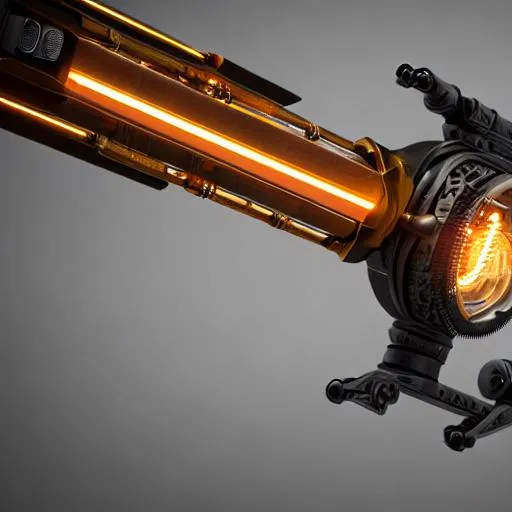 Prompt: steampunk lightsaber,  UHD, HDR, 8K, RPG, UHD render, HDR render, 3D render cinema 4D, cinematic light, high res intricately detailed complex