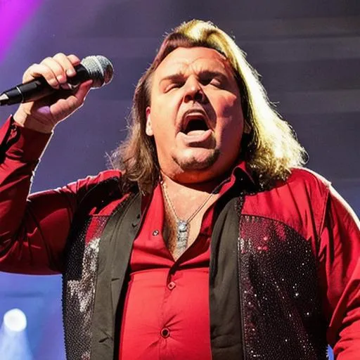 Prompt: Meatloaf singing
