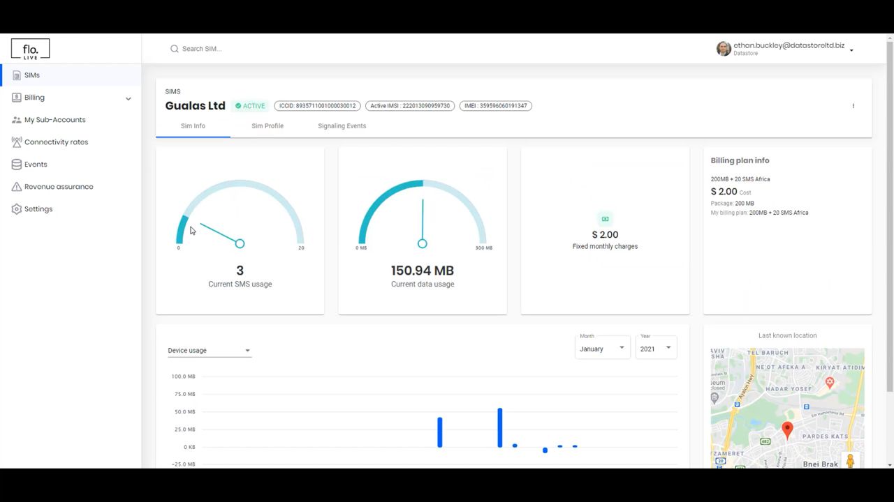 Prompt: web portal of a Connectivity Management Platform (CMP) for enterprises that is operated by user LLM prompt with guided questions by the system