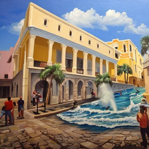 Prompt: An Impresionist old san juan painting
