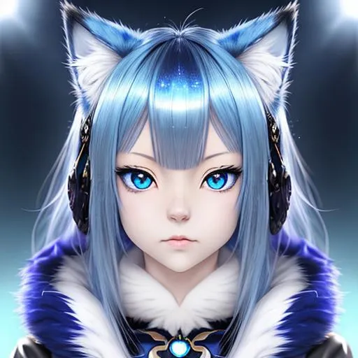 anime portrait of a cute cat, anime eyes, beautiful... OpenArt