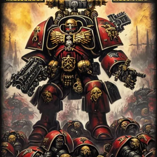 Prompt: warhammer40k Death of the emperador 



