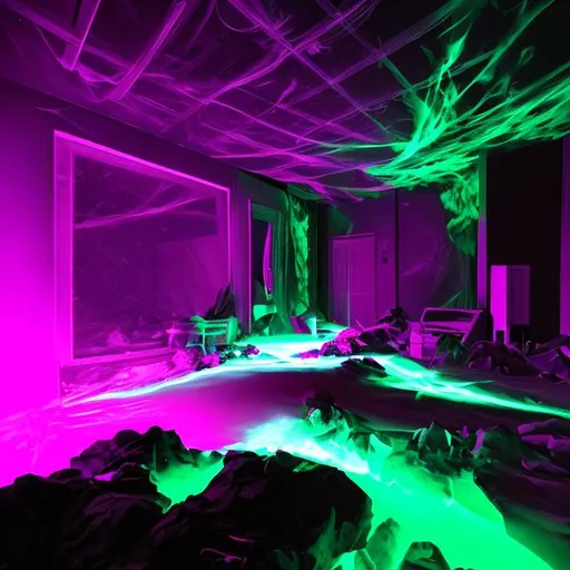 Backrooms level: 983 purple pool glow - AI Generated Artwork - NightCafe  Creator