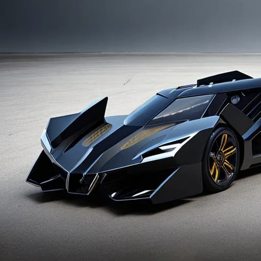 Prompt: Future mega Batmobile