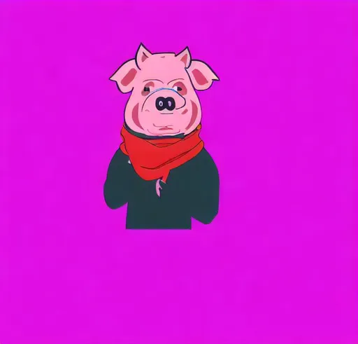 Prompt: Furry, man, 1boy, pink pig, furry pig, piggy, anthropomorphic pig, pink pig, yellow eyes, black overcoat, red neck scarf bandana, red neck scarf/bandana, military overcoat, yellow eyes, hazel eyes, black pants, black gloves, ((admiral military uniform)), wearing pants, wearing hat, serious expression, ((at an interview)), high quality