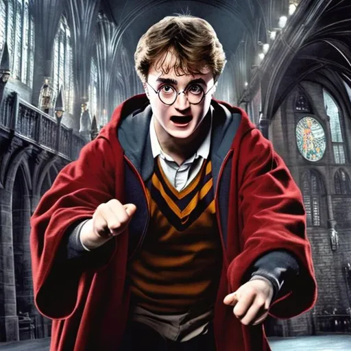 Prompt: Harry Potter as a Professional Wrestler

