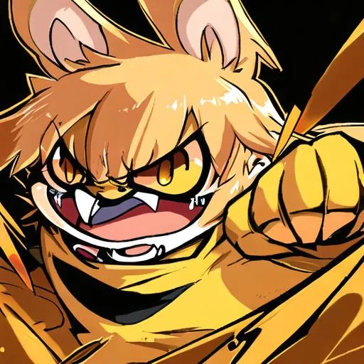 angry golden mouse