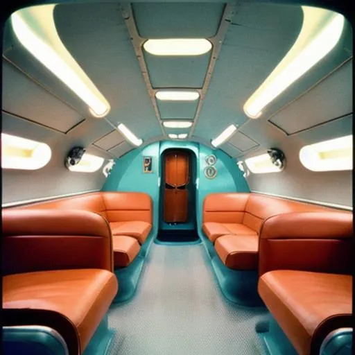 Prompt: spaceship interior. 1950s. Kubrick. lomography. realistic
