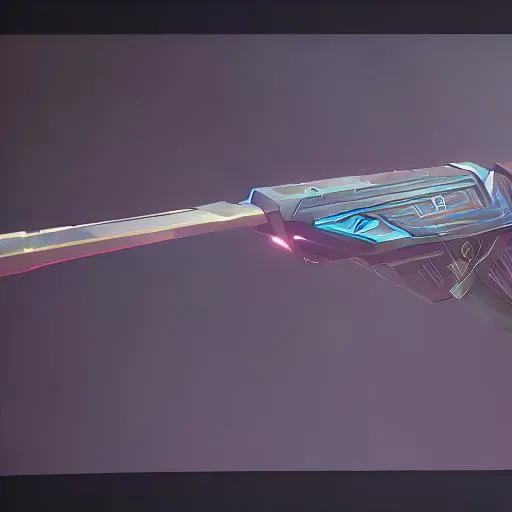 Concept Art Of A Futuristic Gun