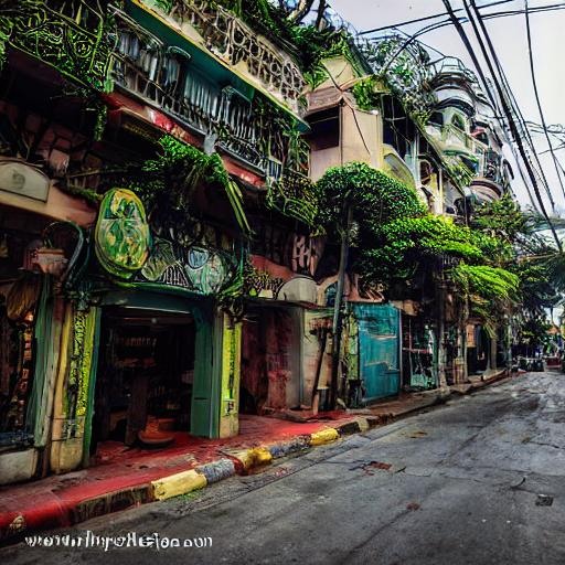 Lunarpunk Solarpunk Perspective Curious Old Secret Town of Manila