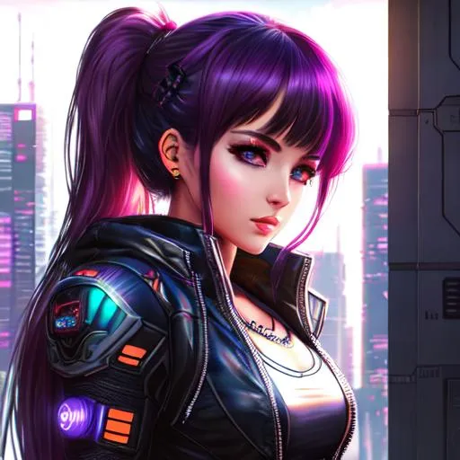 Prompt: cyberpunk girl