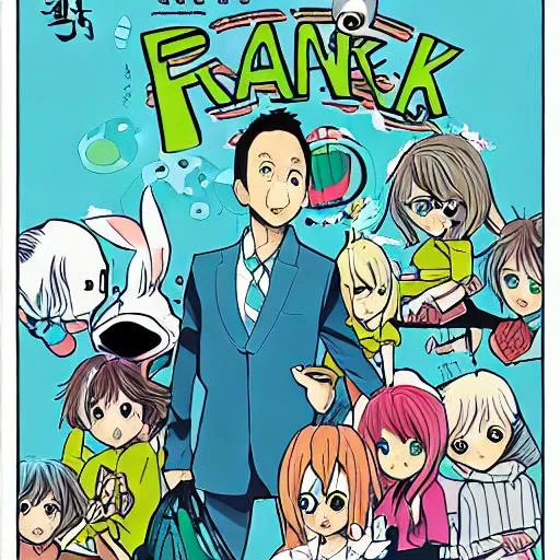 Prompt: Frank the rabbit manga